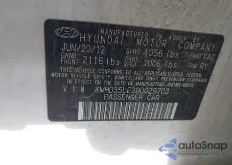 2013 Hyundai Elantra Gt из США, поврежденный, VIN KMHD35LE2DU029703